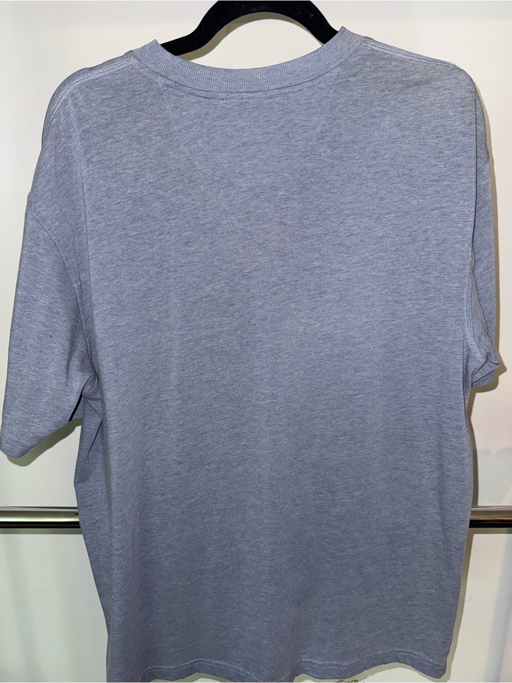 Gotcha Surf Gear- Heather Grey Short Sleeve Crewneck Tee with Contrast Stripe - Picture 4 of 4